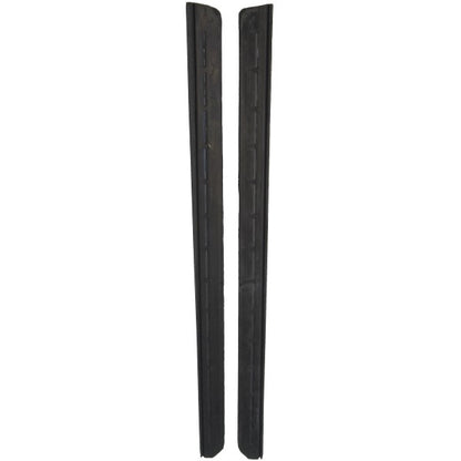 1965-1970 full size GM 4 door hardtop rear window leading edge seals, pair.