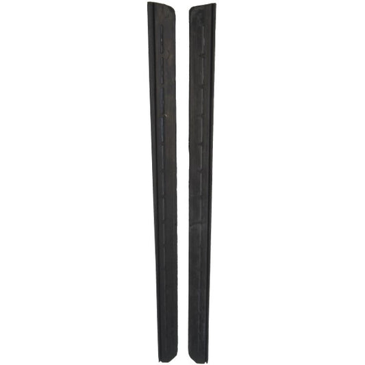 1965-1970 full size GM 4 door hardtop rear window leading edge seals, pair.
