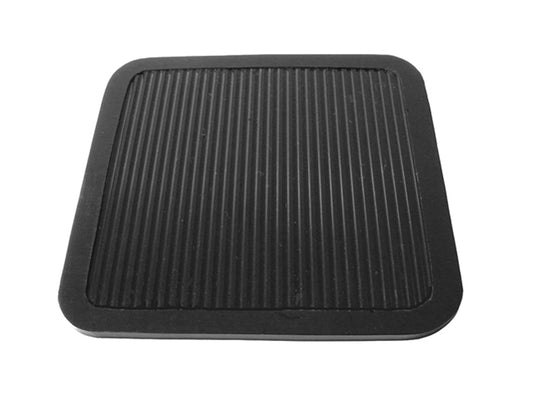 Small Mat 4-1/4" wide X 4-1/4" long, 1/8" Thickness, Black Rubber; RM 1