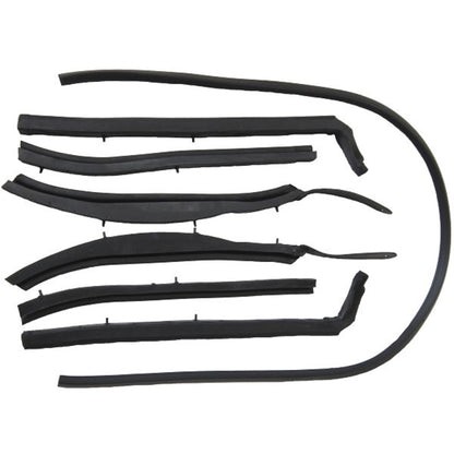1962-63 CHEVROLET NOVA & CHEVY II CONVERTIBLE ROOF RAIL SEAL SET, 7PCS