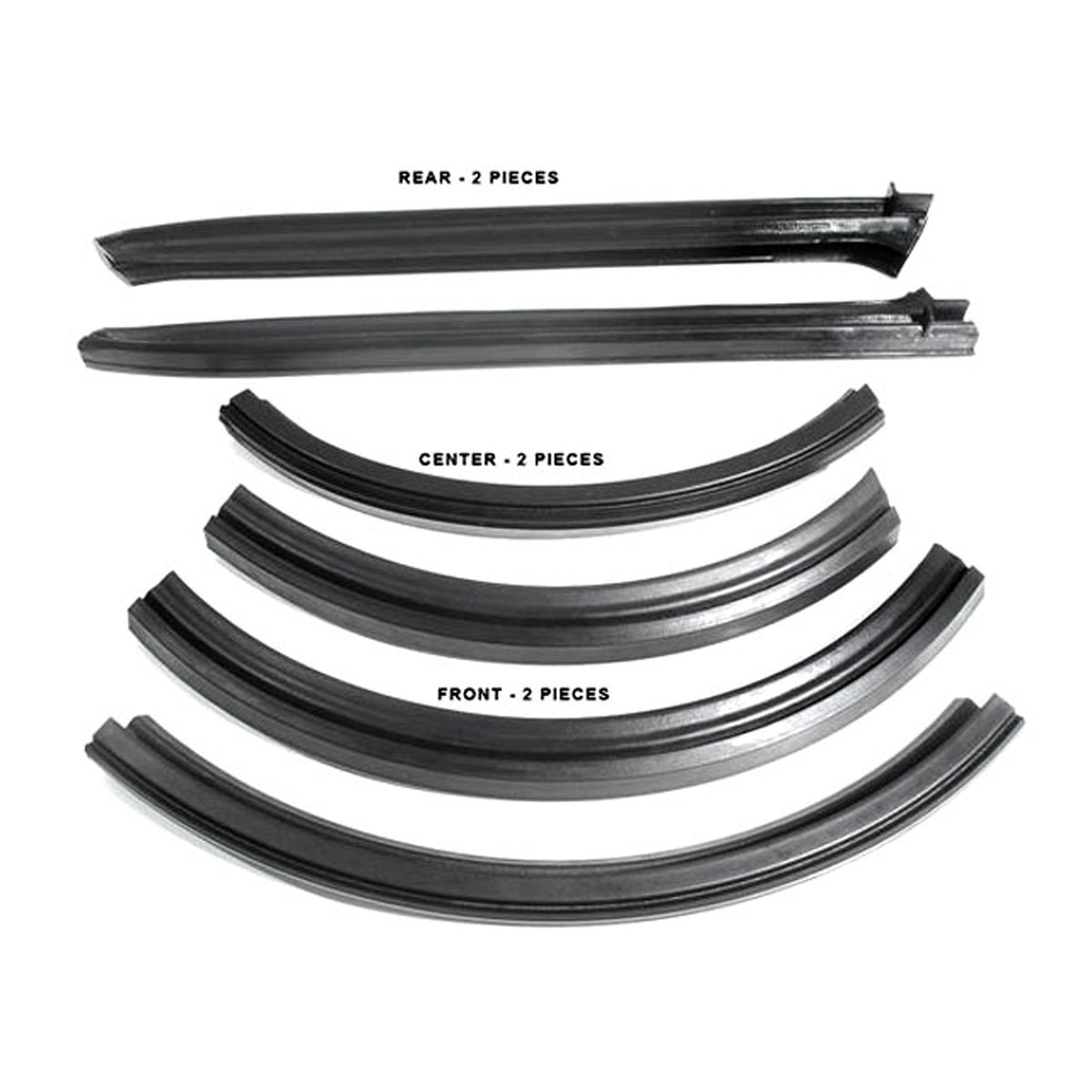 Convertible Roof Rail Seals For Dodge Coronet 1965, Polara 1962-1964; RR 4500-B