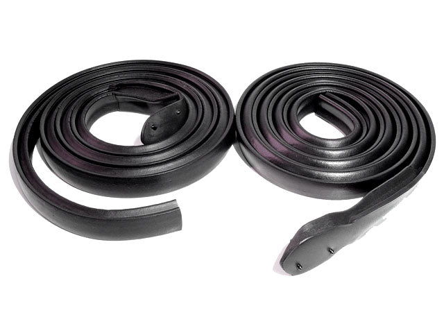 1971-1973 Full size GM Sport coupe 2-door hardtop roof rail seals, pair.