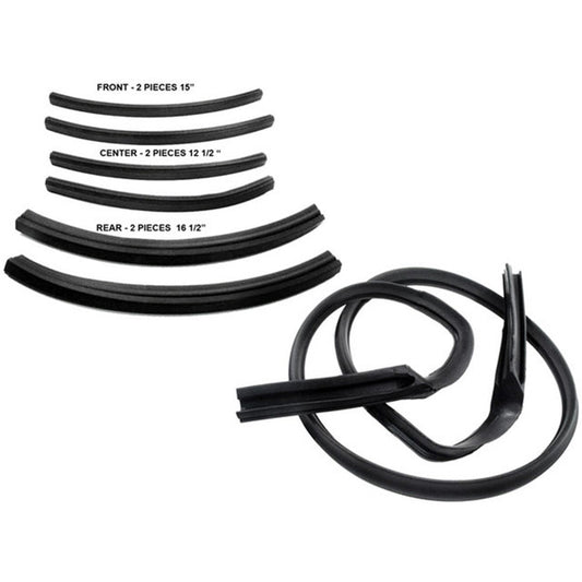 1963-1966 Dodge & Plymouth 'A' body convertible top weatherstrip set