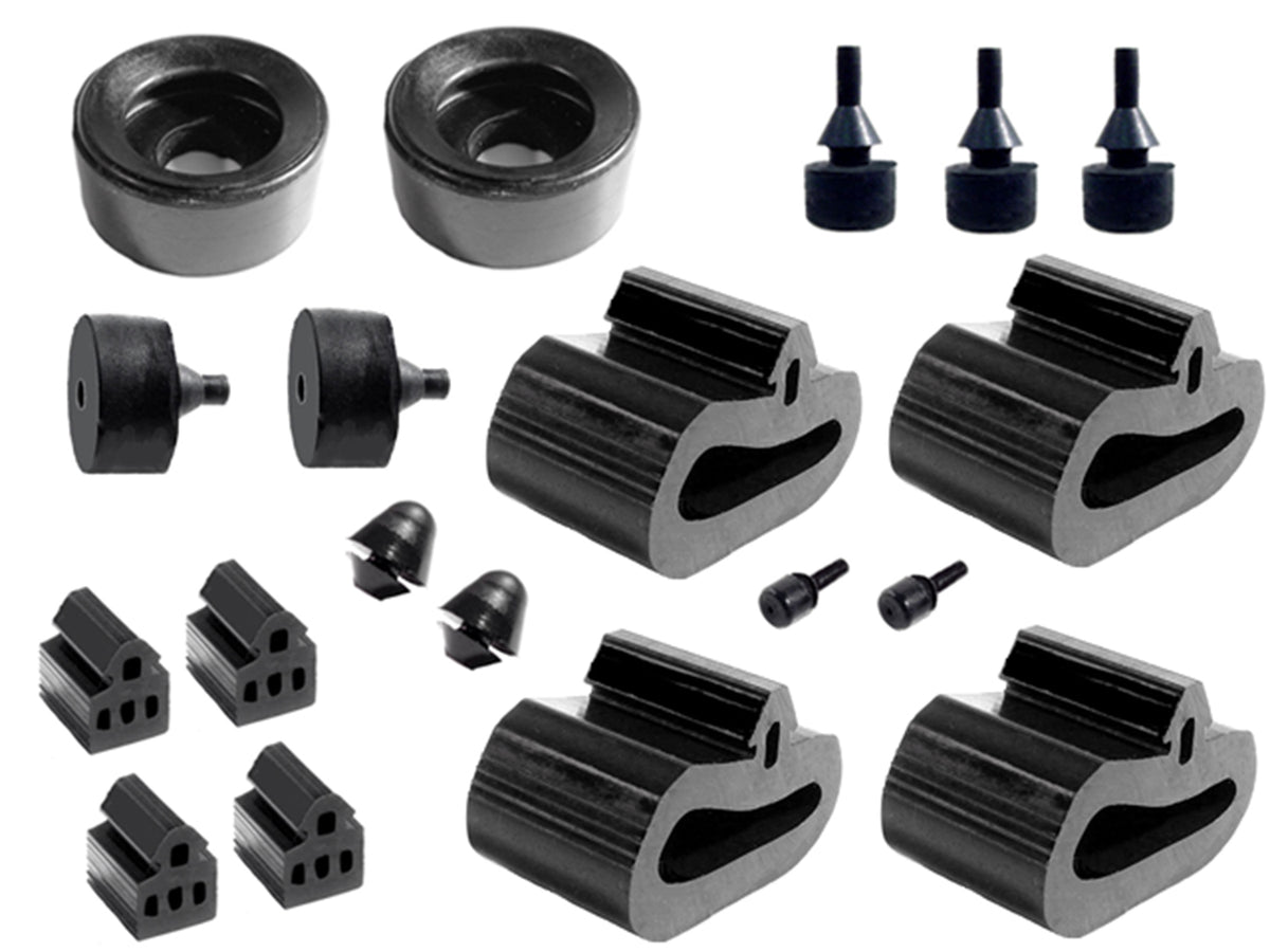 Snap-In-Bumper Kit - 19 Piece For Plymouth Duster, Scamp, Valiant 1971; SBK 2332