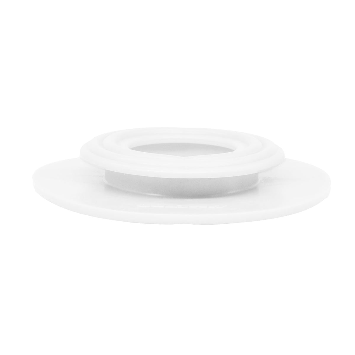 Dimmer Switch Grommet 2-1/2" flange, 1" I.D, White, Rubber; SM 80-I