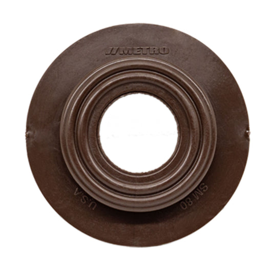 Dimmer Switch Grommet 2-1/2" flange, 1" I.D, Chocolate Brown, Rubber; SM 80-Q