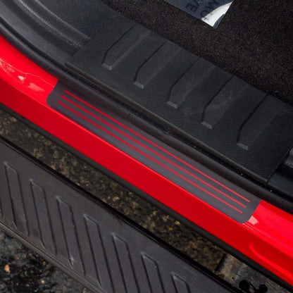 Door Sill Plate Protector Black Matte For Ford F-150 2014-2021; SP 1023-BM