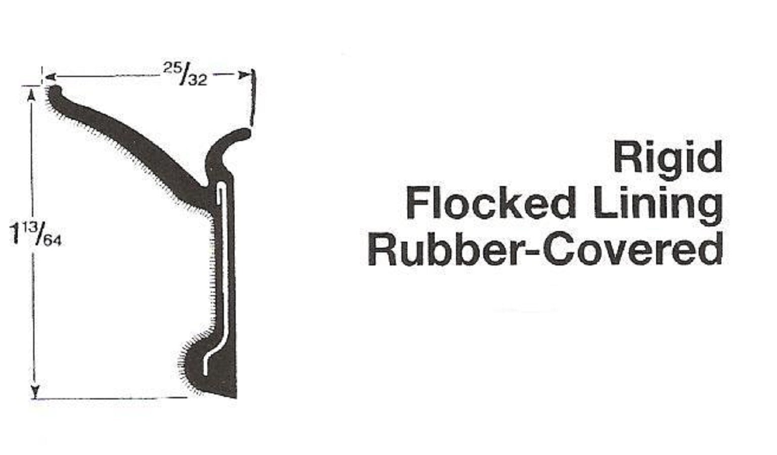 Window Swee Window sweep material-A PAIR OF 4 foot pieces. – Convertible Top ...