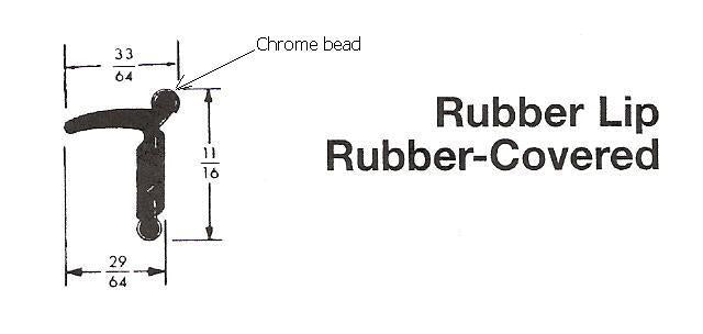 Window Sweep Insert Window sweep material-4 foot pieces. – Convertible Top - Weatherstrip ...