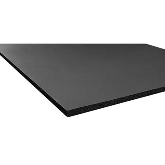 Closed Cell Sponge Rubber Sheet Dark Gray, 42" W X 72" L X 1/8" Thick; SR 18
