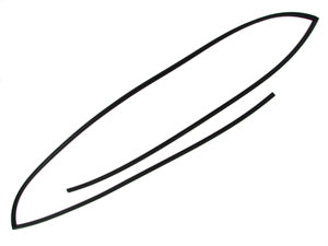 2014-2019 Toyota Corolla 4dr Windshield Molding