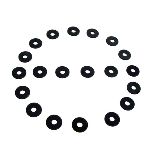 Flat Rubber Washers 7/32" I.D, 5/8" O.D, 1/16" thick, 20-Piece; UW 15