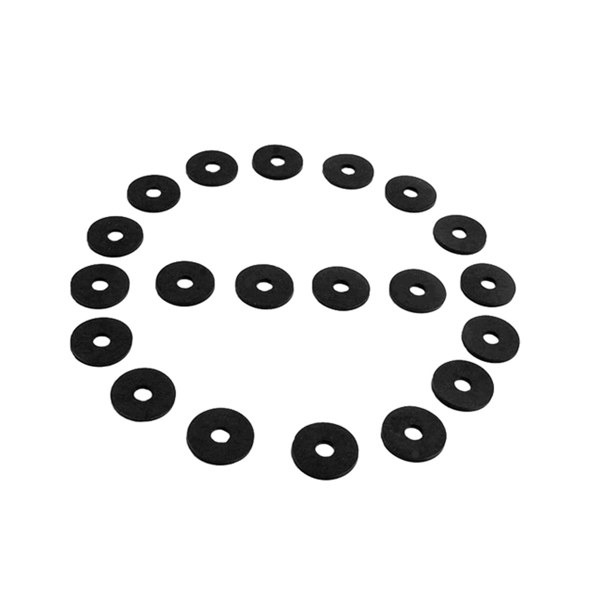 Flat Rubber Washers 7/32" I.D, 3/4" O.D, 1/16" thick, 20-Piece; UW 16
