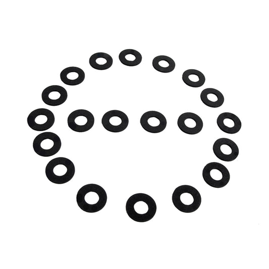 Flat Rubber Washers 3/8" I.D, 3/4" O.D, 1/16" thick, 20-Piece; UW 19