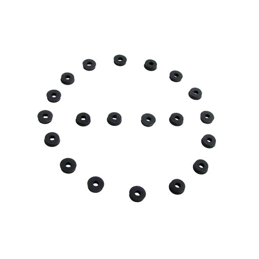 Flat Rubber Washers 1/8" I.D, 3/8" O.D, 1/8" thick, 20-Piece; UW 22