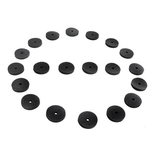 Flat Rubber Washers 1/8" I.D, 1" O.D, 1/8" thick, 20-Piece; UW 25