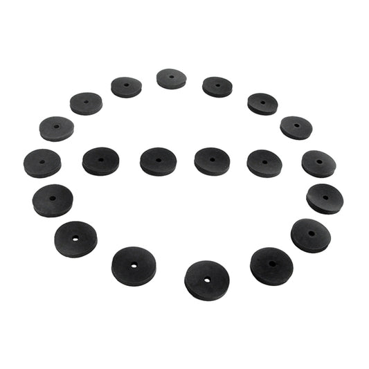 Flat Rubber Washers 7/32" I.D, 3/4" O.D, 1/8" thick, 20-Piece; UW 28