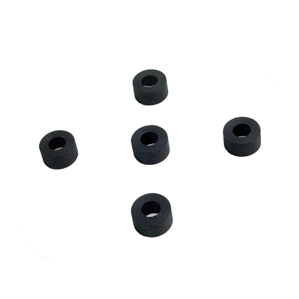 Flat Rubber Washers 1/4" I.D, 5/8 O.D, 1/4" thick, 5-Piece; UW 39