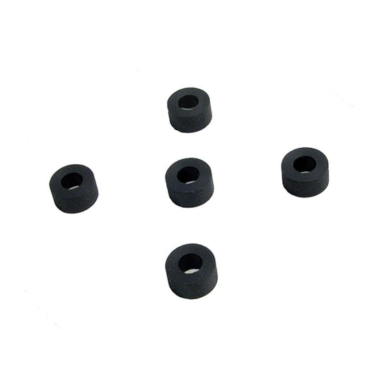 Flat Rubber Washers 1/4" I.D, 5/8 O.D, 1/4" thick, 5-Piece; UW 39