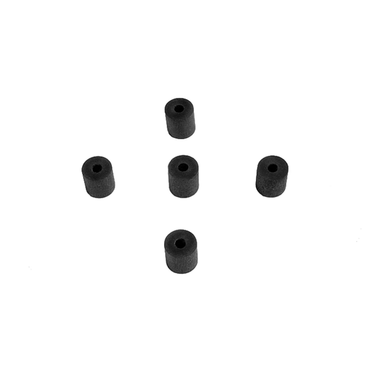 Flat Rubber Washers 1/8" I.D, 3/8" O.D, 3/8" thick, 5-Piece; UW 46