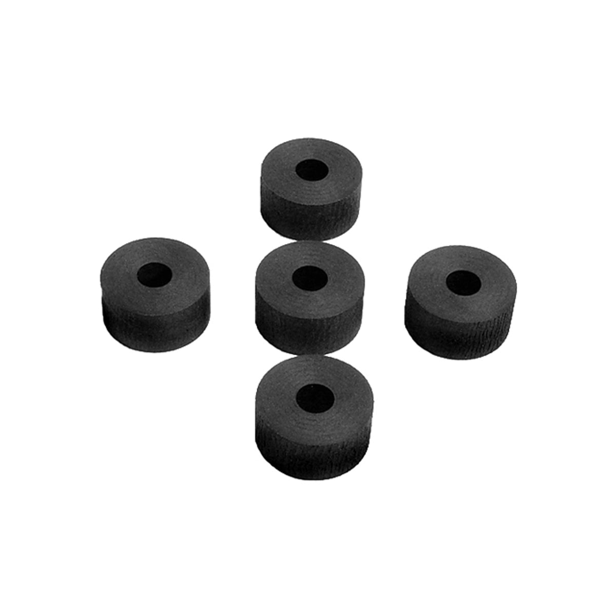 Flat Rubber Washers 1/4" I.D, 3/4" O.D, 3/8" thick, 5-Piece; UW 52