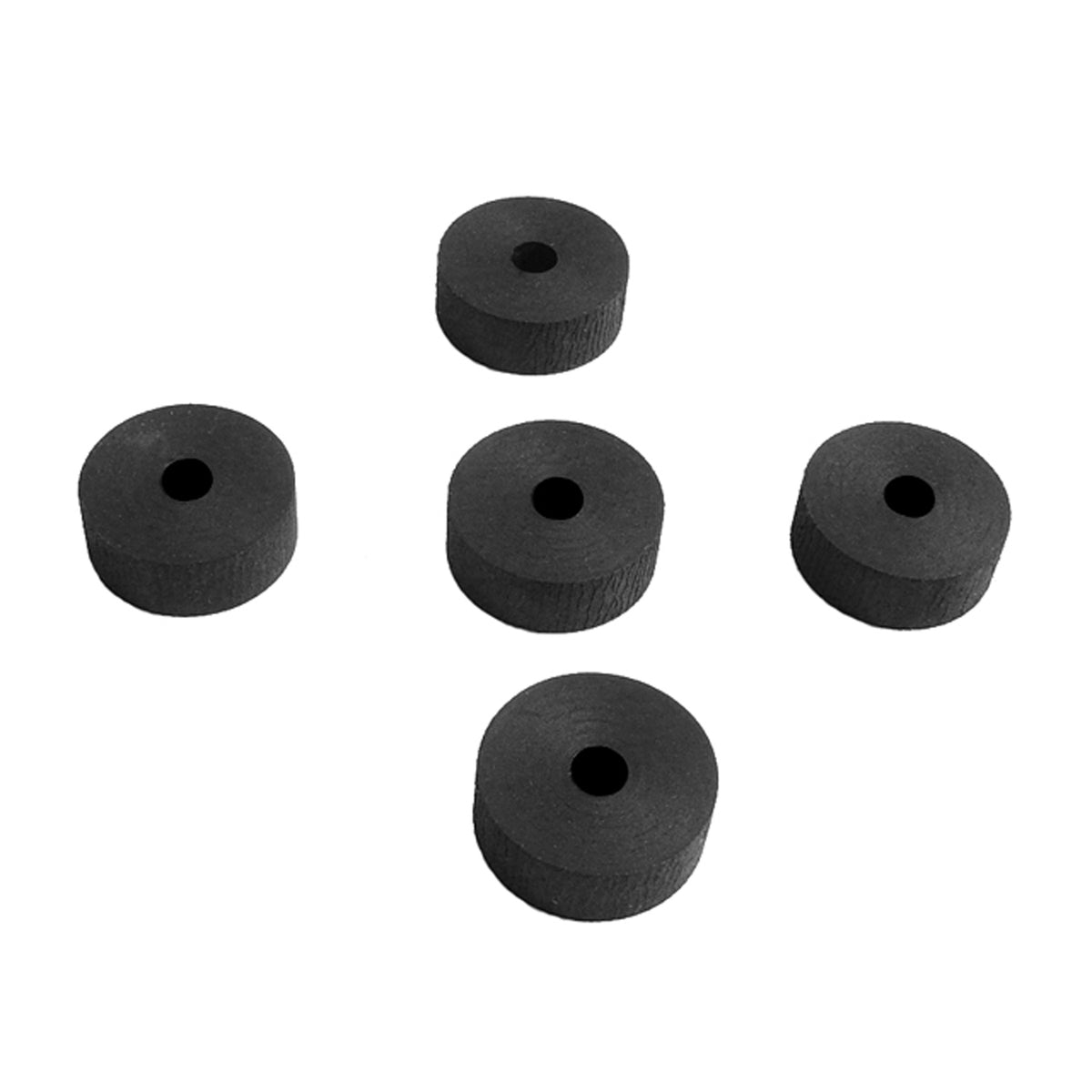 Flat Rubber Washers 1/4" I.D, 1" O.D, 3/8" thick, 5-Piece; UW 53