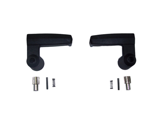 1980-1997 Ford Truck Van Ranger Bronco II black vent window handles & knobs, pr