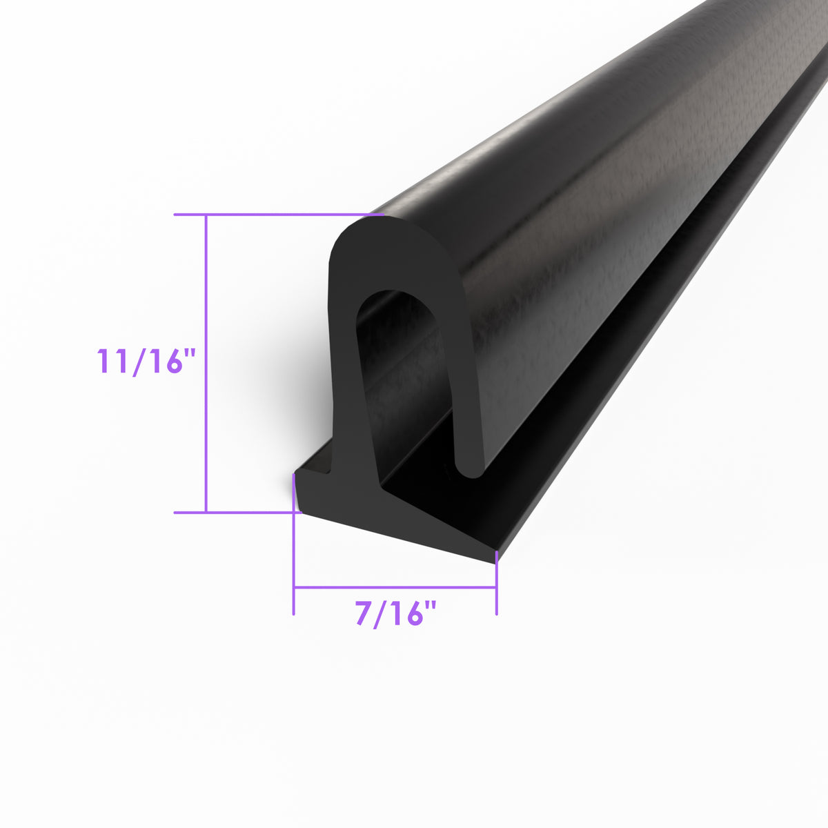 Rear Roll-up Window Seals - 2 Pieces For Plymouth Fury, Savoy 1957-1959; VS 7-D