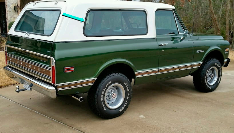 1969-1972 Chevy Blazer & GMC Jimmy Quarter Window Seal