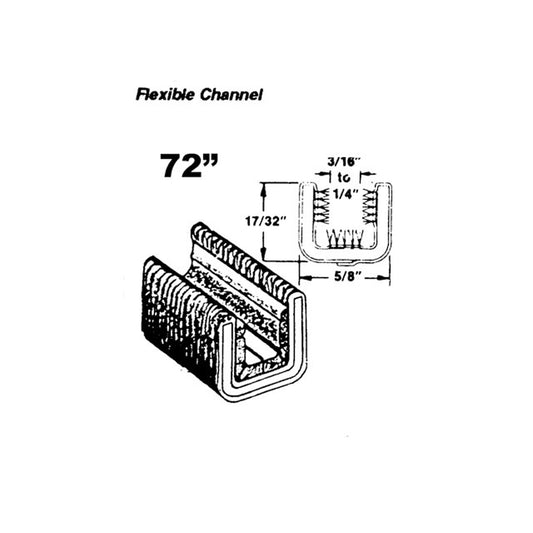 60" Flexible glass-run channel for C10 Pickup 1961-1966 - WC 26-72