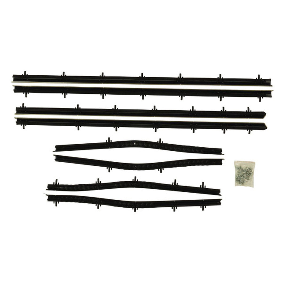 Window Sweeper Kit Fits 66-67 Cutlass 2 Door Sedan. 8 Piece.; WC 7300-31