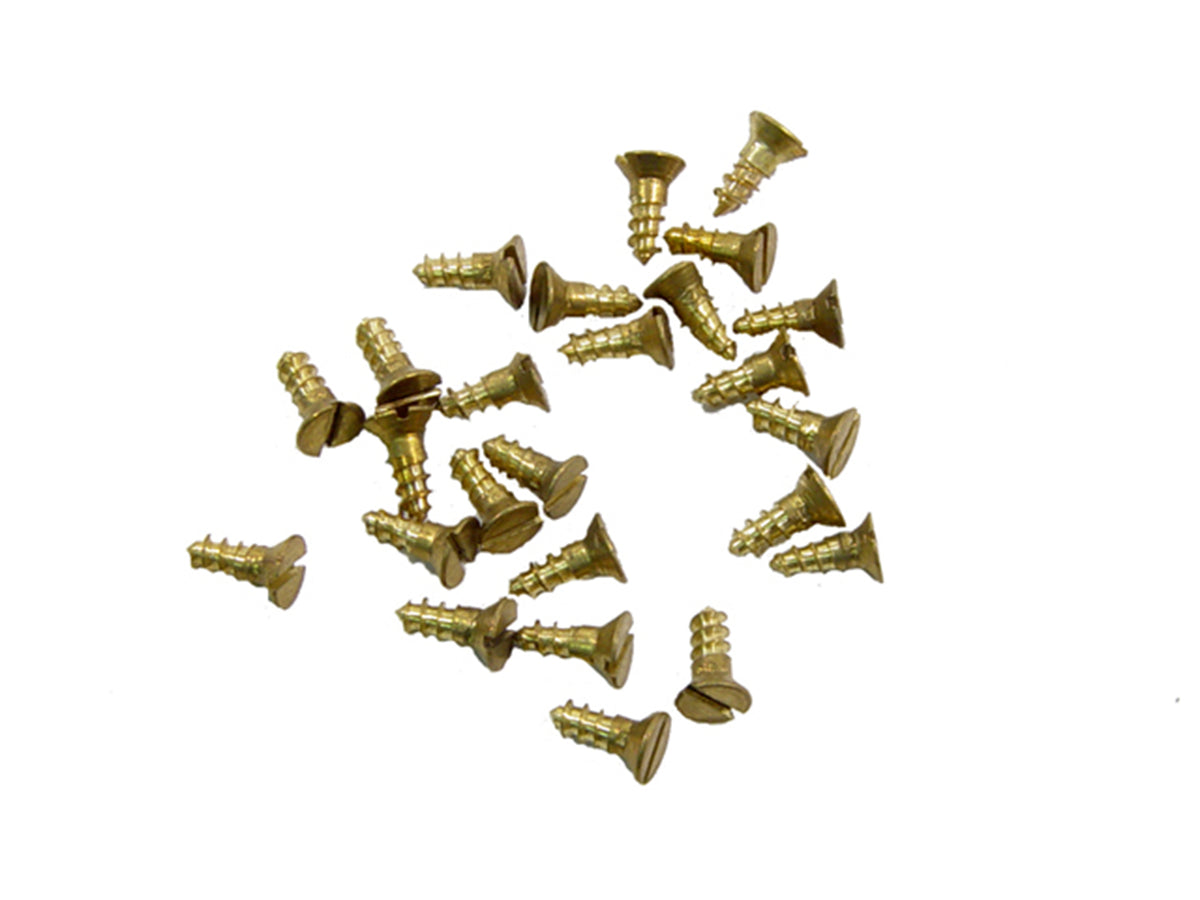 Brass Wood Screws - #2 X 1/4", 25-Piece Set; WF 11-A