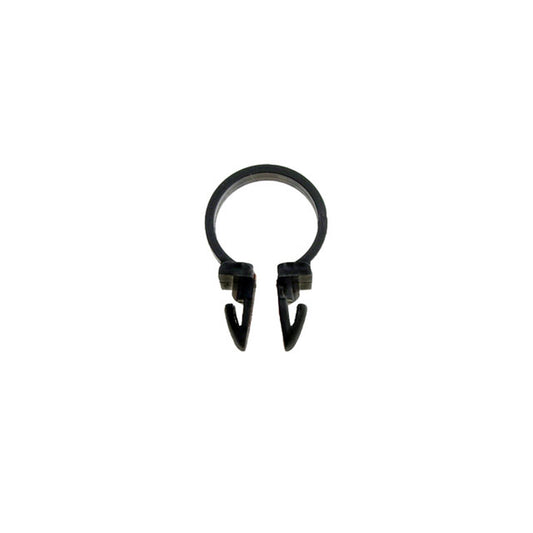 Wiring and Tubing Clip - Black Plastic, 1/4" Hole, 5/8" I.D; WF 321