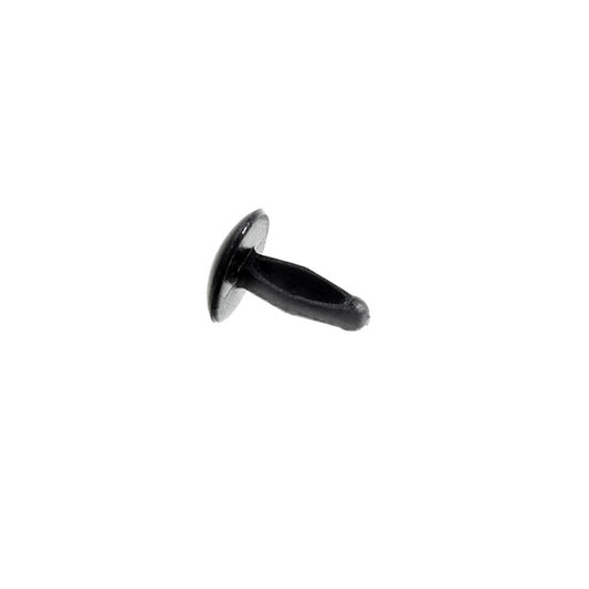 Door Flange Weather Strip Clip - Black Plastic, 9/16" Long; WF 4