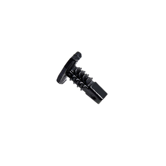 Door Edge Weather Strip Clip - Black Plastic, 1/2" Long; WF 5