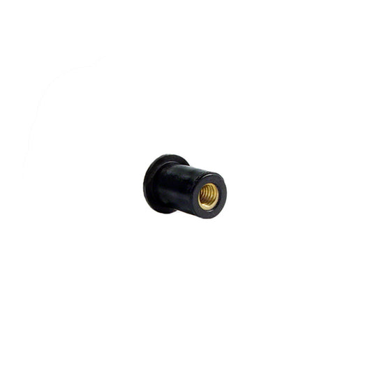 Expansion Rubber Well Nut 10-32 Thread Size, 0.554 in. Overall length; WN 2