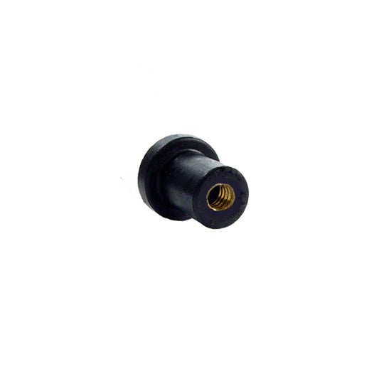 Expansion Rubber Well Nut 1/4-20 Thread Size, 0.829 in. Overall length; WN 5