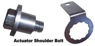 Actuator bolt and retaining clip, fits all 1971-1976 GM 'scissor top' cars