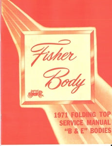 1971-1976 full size GM scissor top repair manual