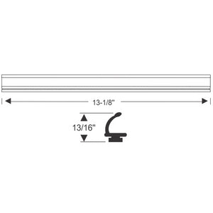 1961-1964 Cadillac DeVille, Eldorado, Eldorado Biarritz & Series 62 convertible rear quarter window seals, pair