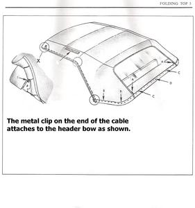 1972-1976 GM full size convertible side hold down tension cables, pair