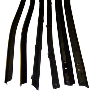 1971-1974 Cadillac Eldorado & Biarritz convertible window sweep set, belt line molding