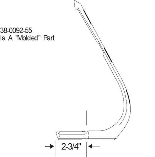 1963-1964 Buick/Cadillac/Chevrolet/Olds/Pontiac B body convertible & HT front door vent window weatherstrips