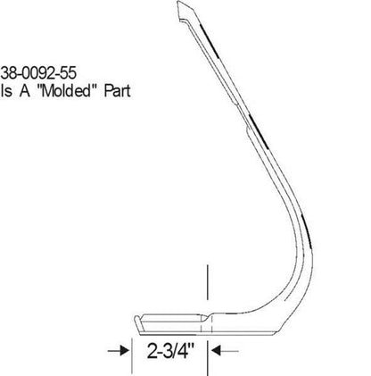 1963-1964 Buick/Cadillac/Chevrolet/Olds/Pontiac B body convertible & HT front door vent window weatherstrips