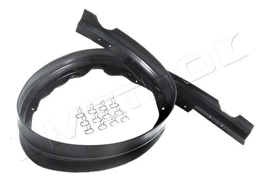 1966-1967 Dodge & Plymouth new hood to radiator weatherstrip seal with clips