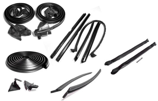 1971-1973 Pontiac Catalina & Grandville convertible 14pc weatherstrip seal set