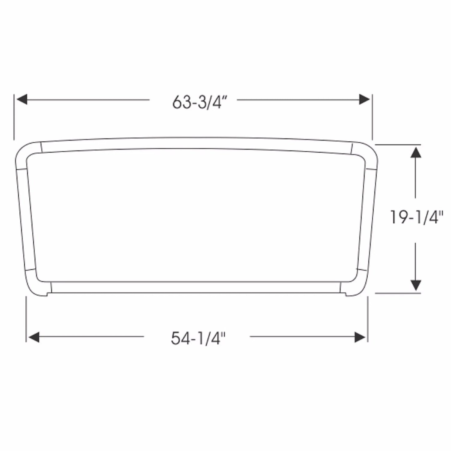 1963-1965 Ford Falcon Mercury Comet 2 door hardtop & convertible windshield seal