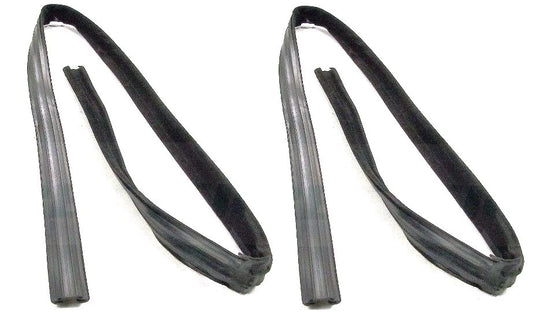 1983-1992 Ford Ranger & Bronco II door window channels (with vent windows), pair