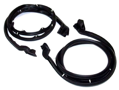1966-1977 Ford Bronco new rubber lower door weatherstrip seals with pins, pair