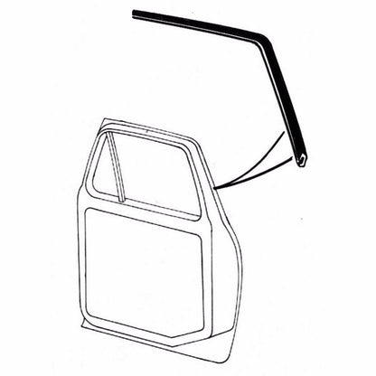 1980-1996 Ford F100 150 250 350 Ranger pickup truck upper door weatherstrip seal